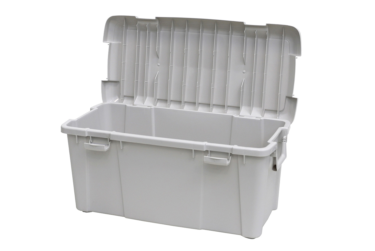 Ящик экспедиционный IRIS HD BOX SOLID CONTAINER SC800D серый, 64 литра 80x38x38 см.