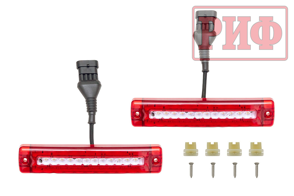 Бампер РИФ силовой задний Great Wall Poer с квадратом под фаркоп и фонарями
