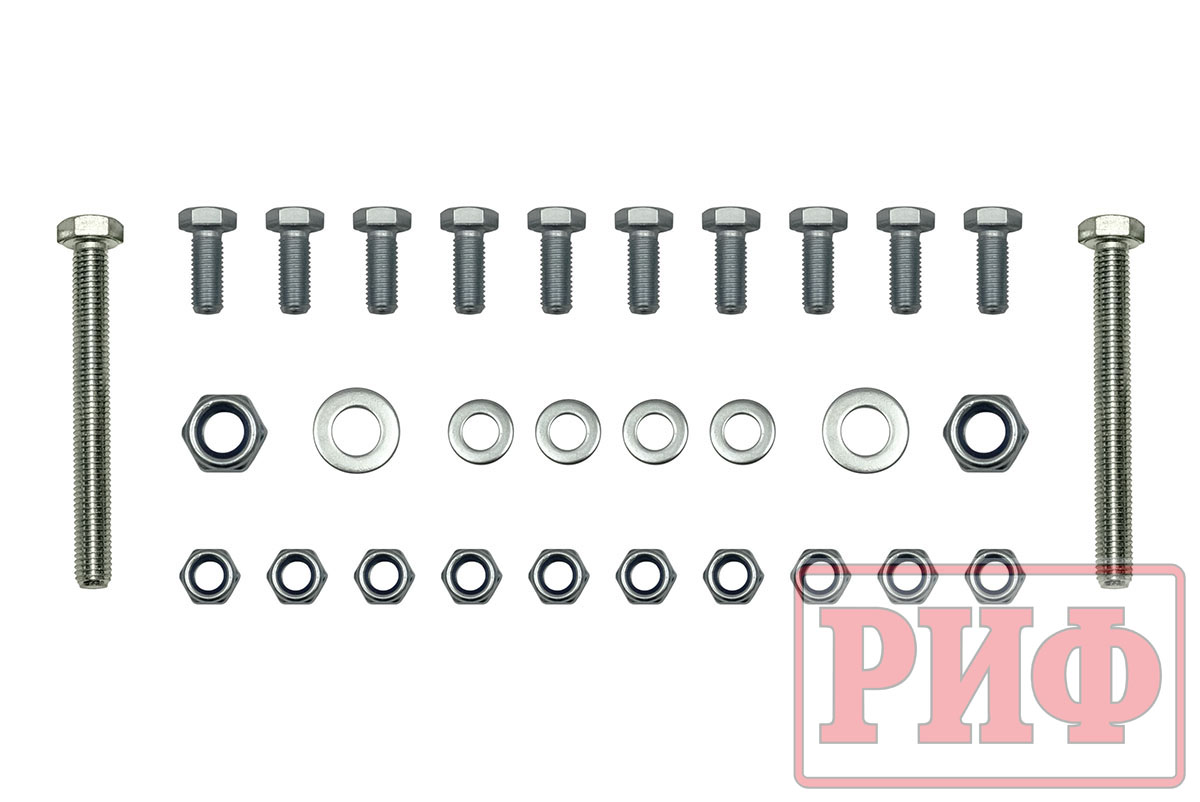 Комплект дополнительных пружин РИФ с кронштейнами для задней оси на УАЗ Патриот 2019+ (двухлистовая рессора)