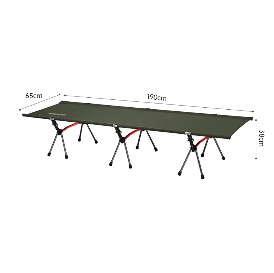 Раскладушка Naturehike XJC04 190х65х38 см, до 150 кг, зеленая