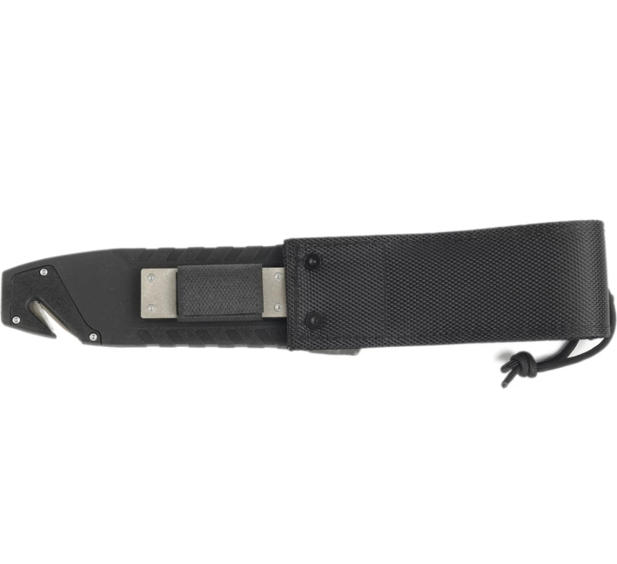 Нож туристический GANZO, длина 243 мм, сталь 8CR13, черный, с паракордом, в ножнах