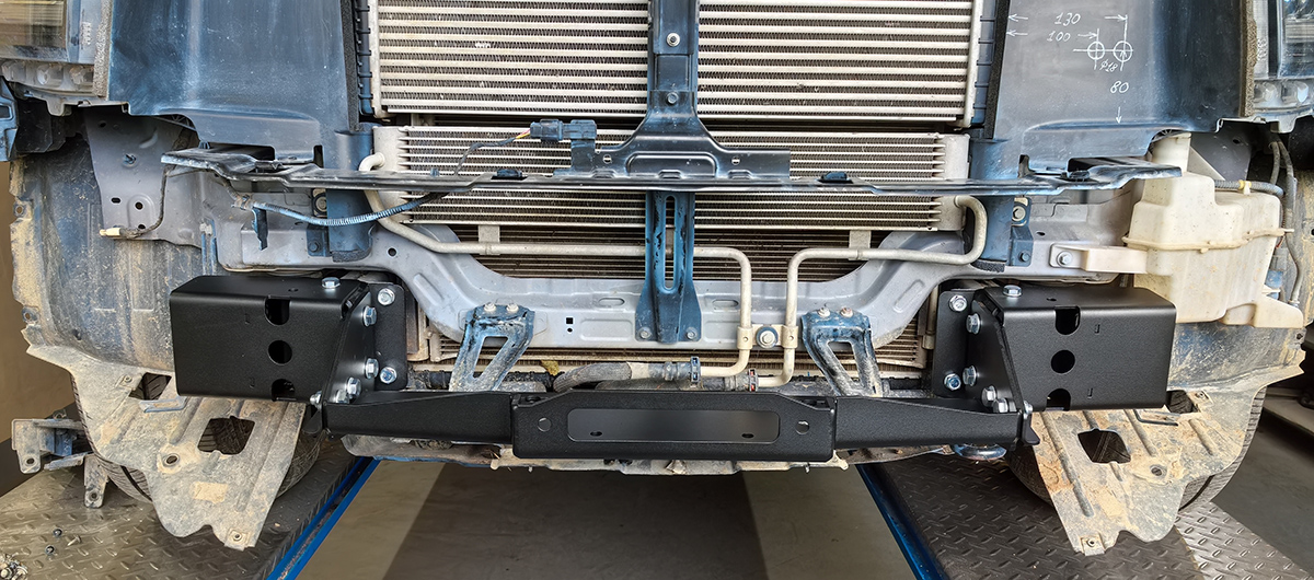 Площадка РИФ под лебёдку в штатный бампер Haval H5 2023+