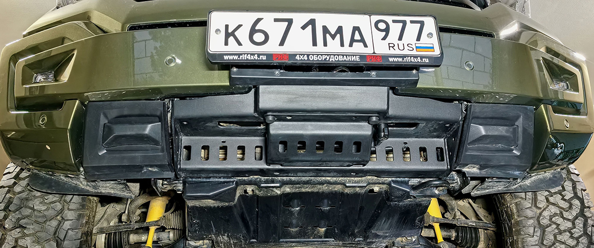 Площадка РИФ под лебёдку в штатный бампер TANK 400