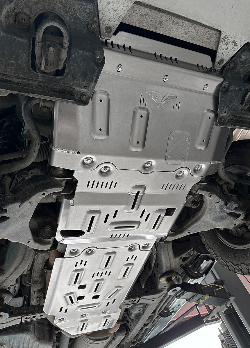 Защита Falcon радиатора, картера, РК, КПП для Toyota Land Cruiser 200, алюминий, 8 мм