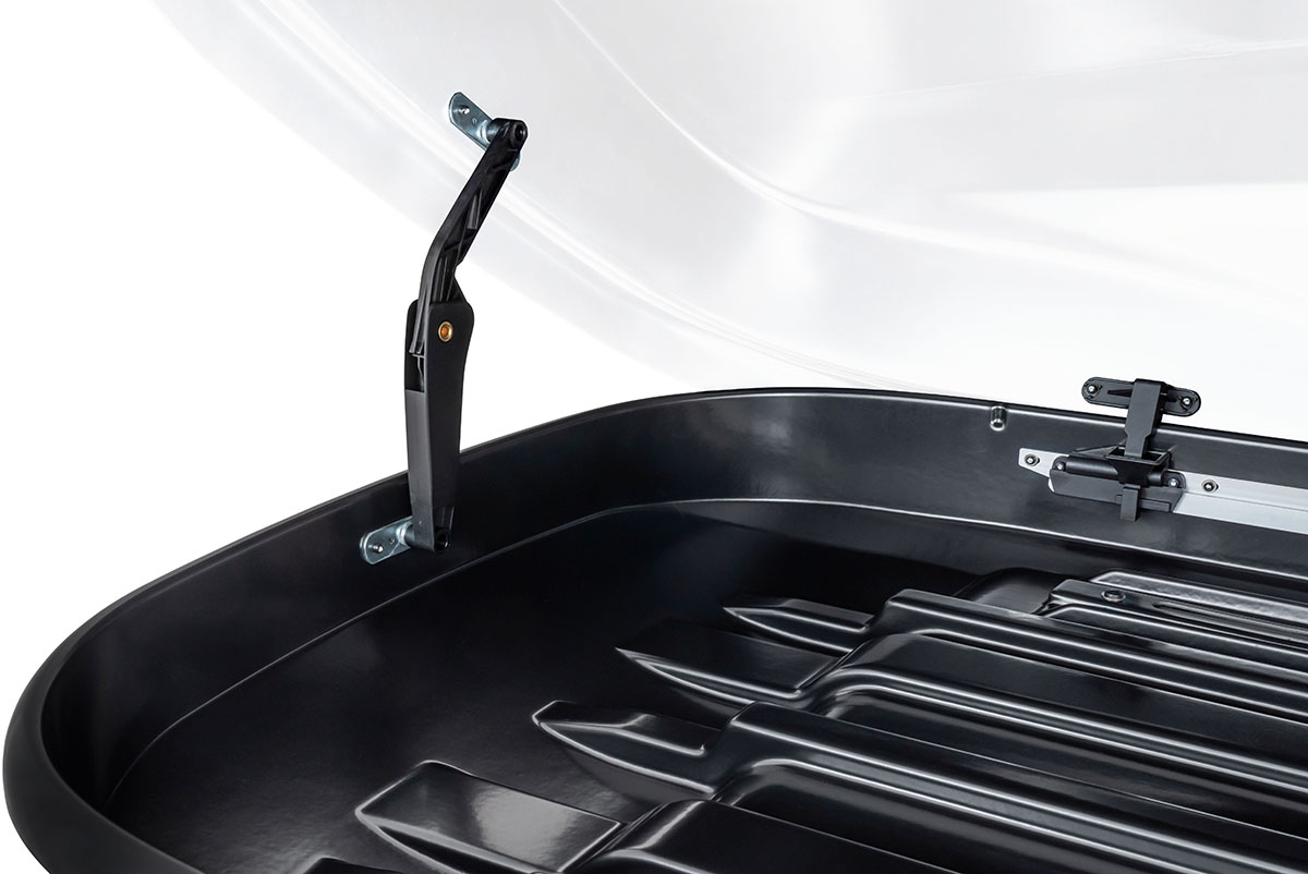 Бокс автомобильный на крышу Pentair PYTHON 400L белый глянец, двусторонний