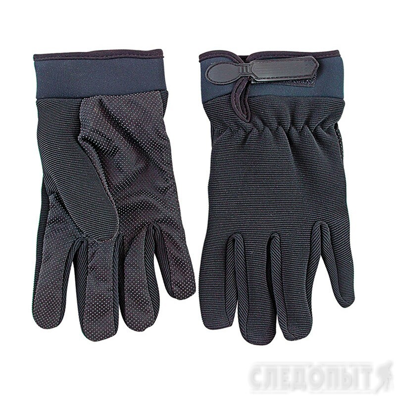 Перчатки туристические "СЛЕДОПЫТ", черные, размер XL