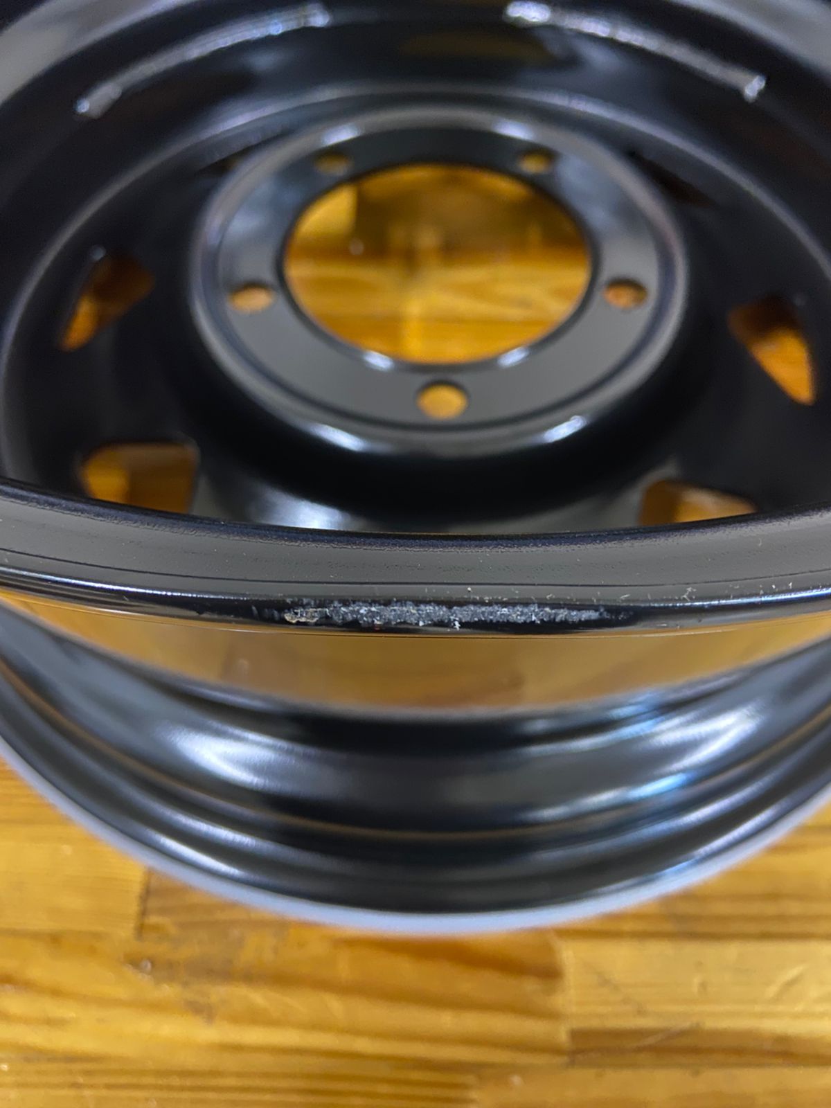 Диск усиленный УАЗ стальной черный 5x139,7 7xR16 d110 ET+30 (треуг. мелкий) (уценка)