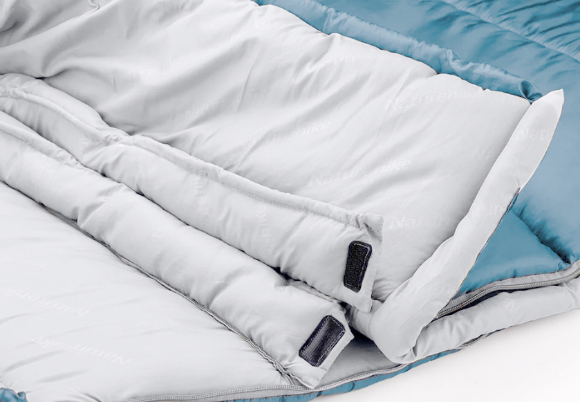 Мешок спальный Naturehike U250, (190х30)х75 см, (правый) (ТК: +6C), голубой