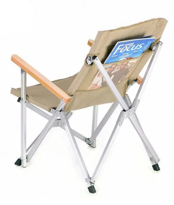 Кресло туристическое Naturehike, складное, хаки, до 120 кг