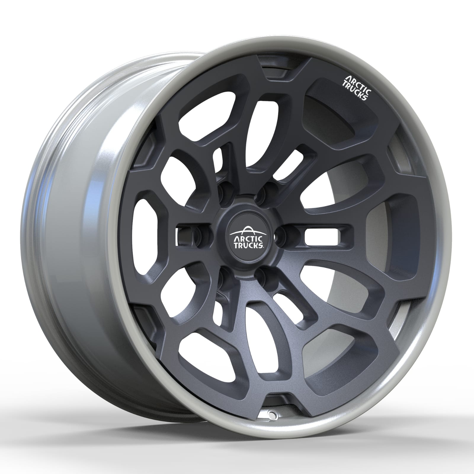 Кованые диски H241218A 20 Х 10 ET-25 6 Х 139,7  DIA 77.8 графит + серебрянный обод