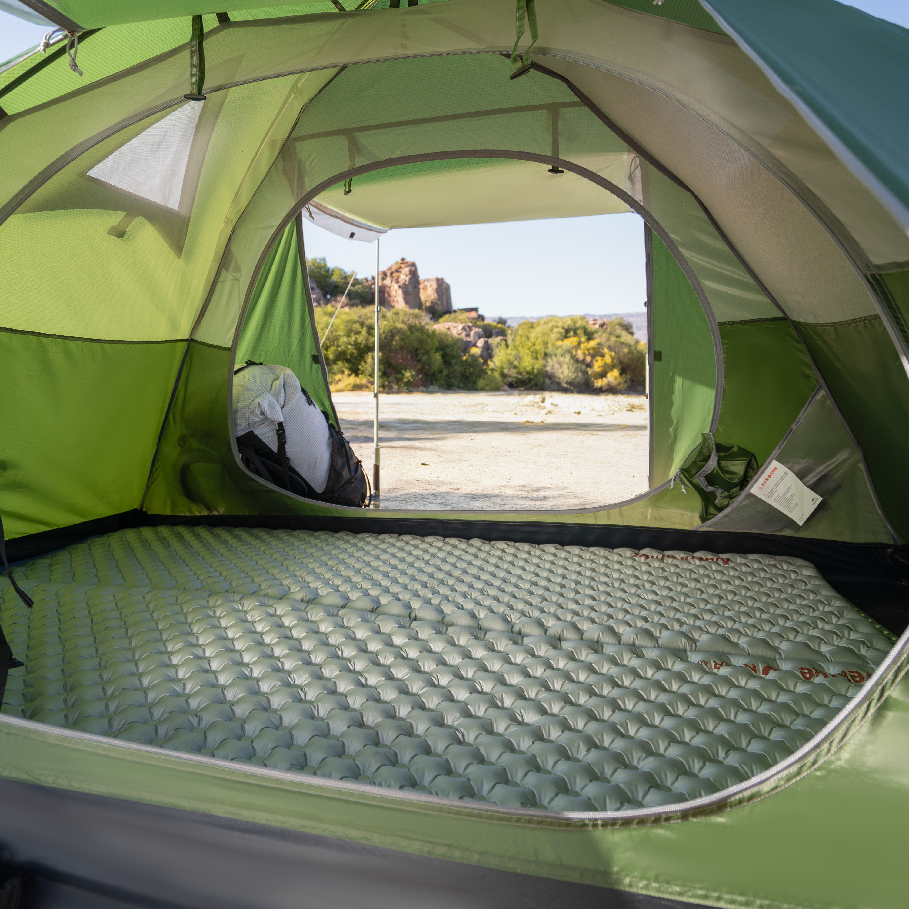 Палатка Naturehike Bleik Series 2-местная, тип B, алюминиевый каркас, желтая