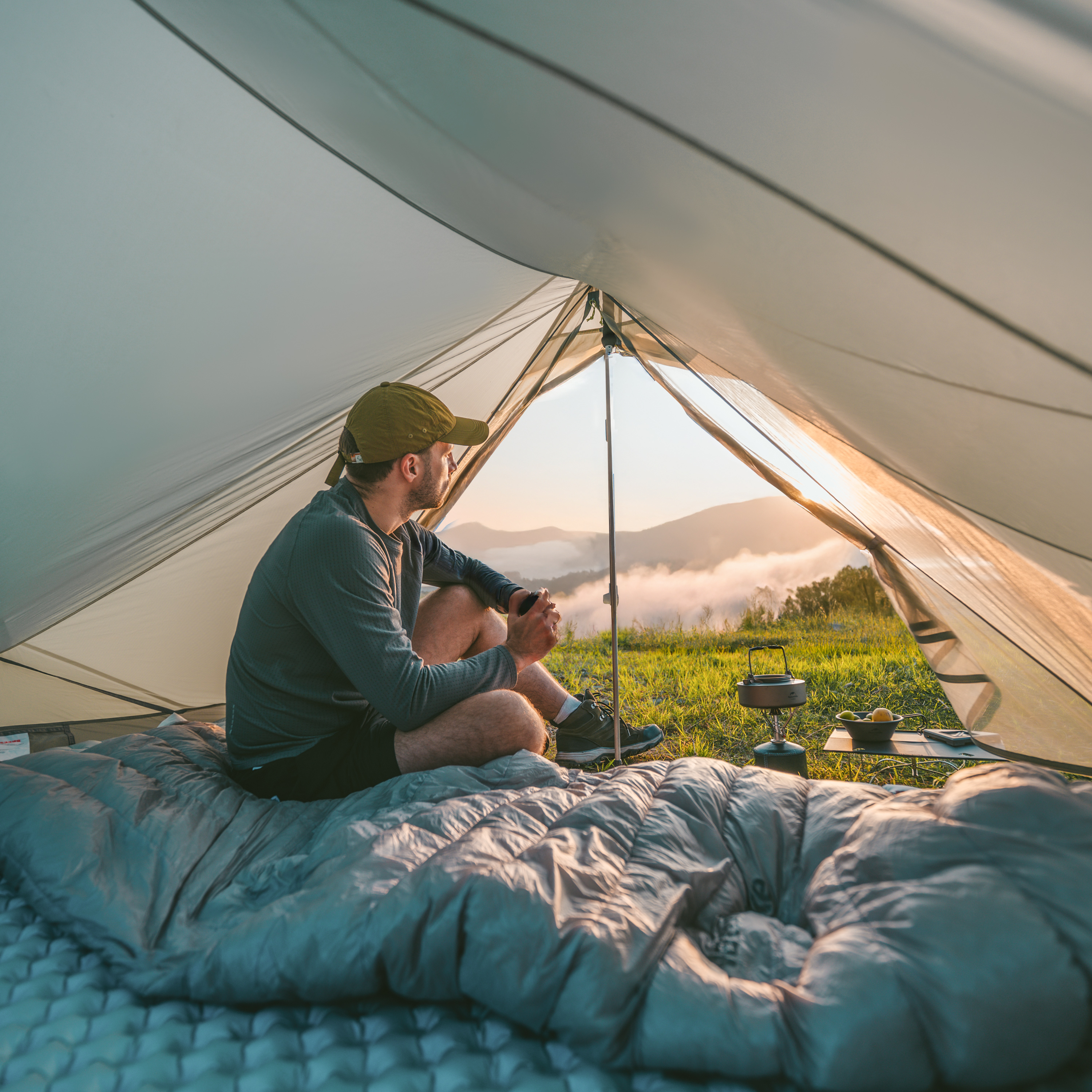 Палатка Naturehike Lingfeng UL 2-местная, зеленая