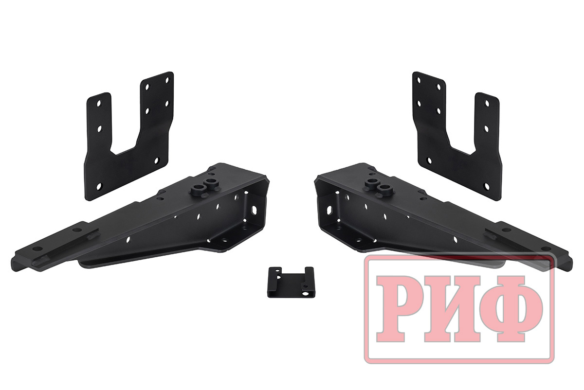 Бампер РИФ силовой задний для ГАЗ Соболь NN 4x4 с фонарями, калиткой, возможностью установки фаркопа, стандарт