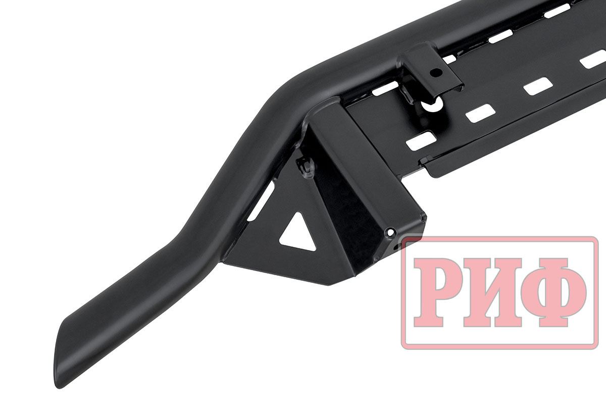 Бампер РИФ силовой передний Mitsubishi Pajero IV под площадку для лебёдки RIFPJR-30000 с защитой радиатора
