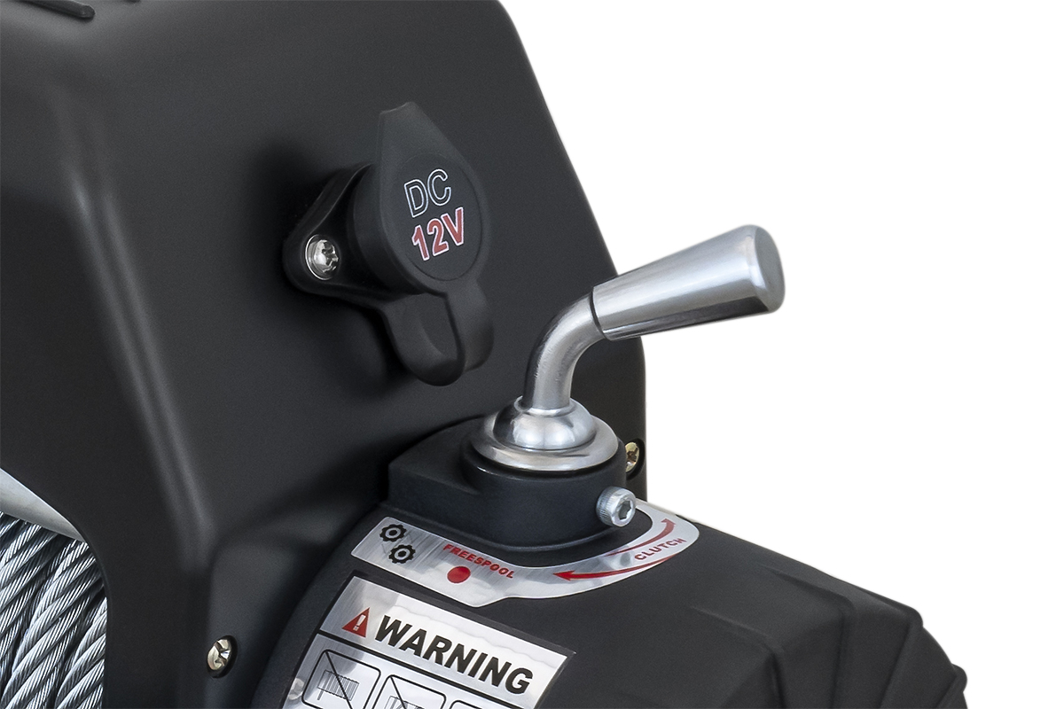 Лебёдка автомобильная электрическая 12V Runva 13500 lbs 6136 кг стальной трос