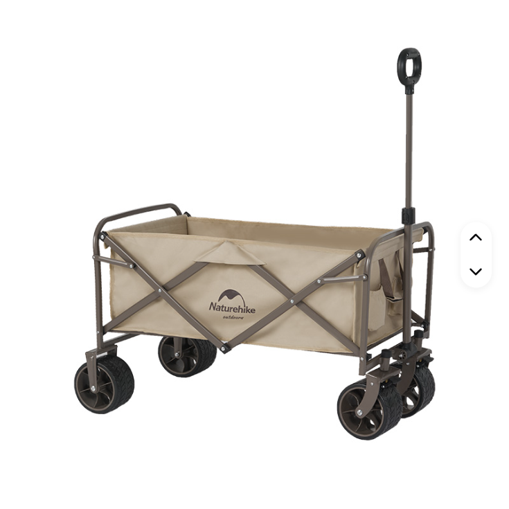 Тележка туристическая Naturehike Light 106х50х89 см, 90 л, коричневая