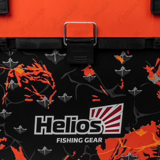 Ящик рыболовный зимний HELIOS SHARK, 19 л, оранжевый