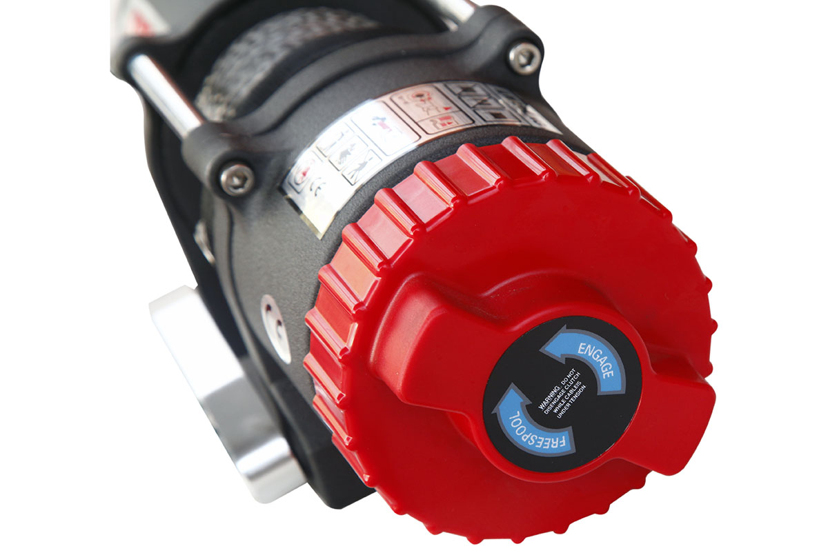 Лебёдка электрическая 12V Runva EWT3500ASR 1588 кг (синтетический трос)