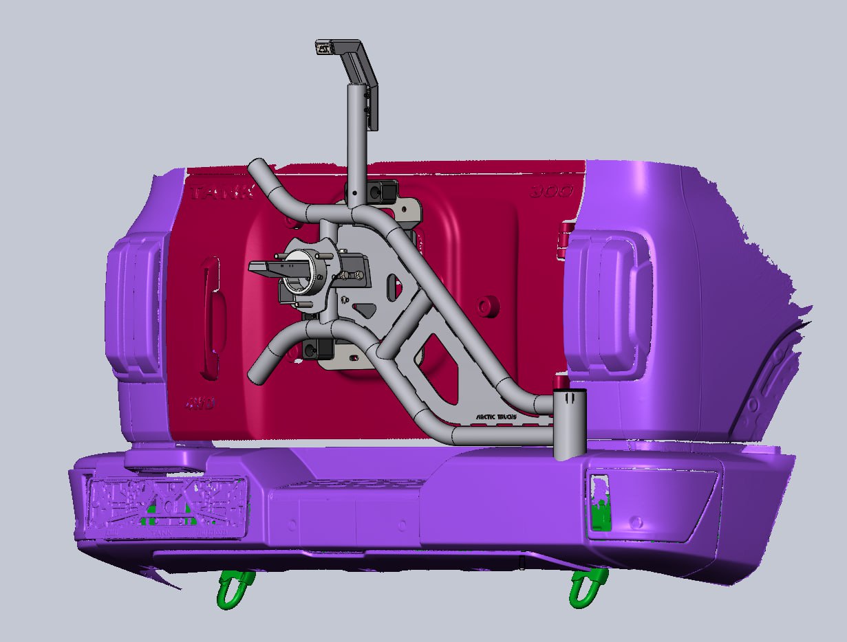 Калитка запасного колеса Arctic Truck для автомобиля TANK 300