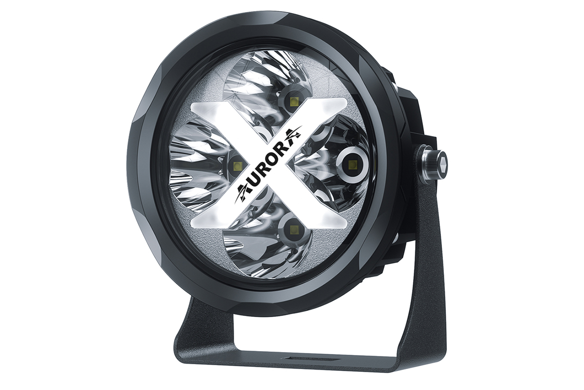 Светодиодные фары дальнего света AURORA 102 мм 40W с RGB подсветкой (комплект 2 шт)