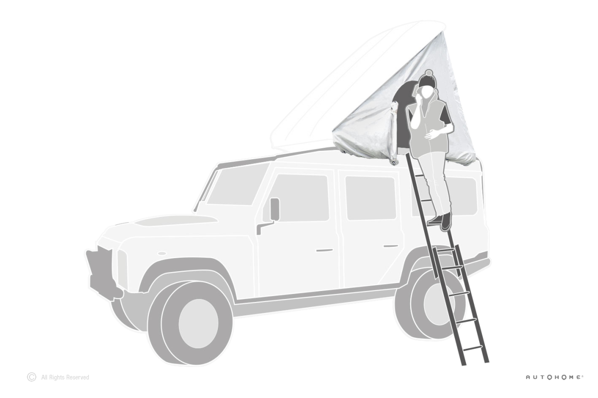 Тент внешний для автопалатки AUTOHOME COLUMBUS VARIANT MEDIUM GRAY X-LONG