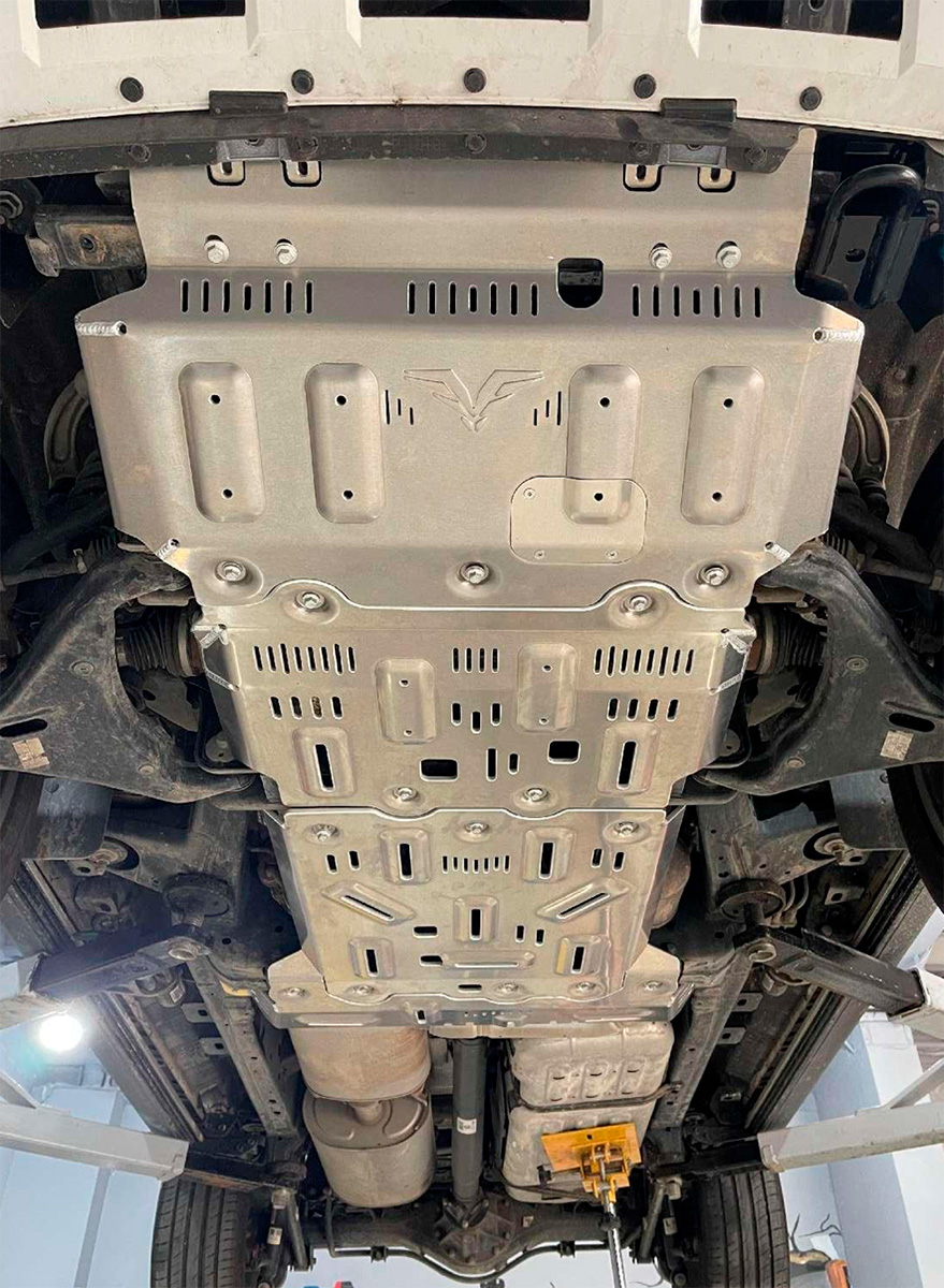 Защита Falcon радиатора, картера, РК, КПП для TANK 500 2022-2024 (бензин), алюминиевая, 8 мм