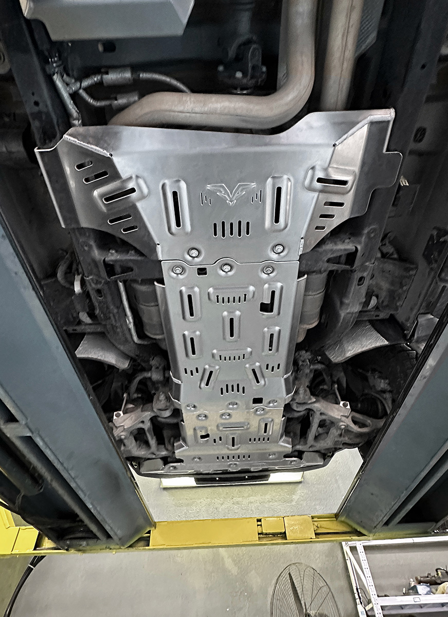 Защита Falcon радиатора, картера, РК, КПП для RAM (Dodge) 1500 TRX 6.2T бензин, алюминий 8 мм