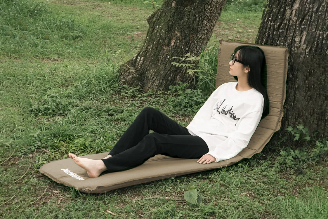 Коврик самонадувающийся Naturehike, 200х63х5 см, хаки