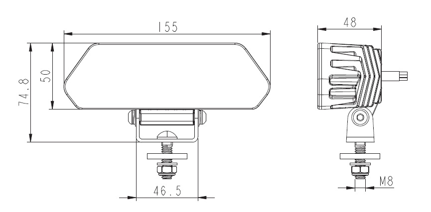 Светодиодный фонарь BRTLED (рабочий свет, габариты, стоп)