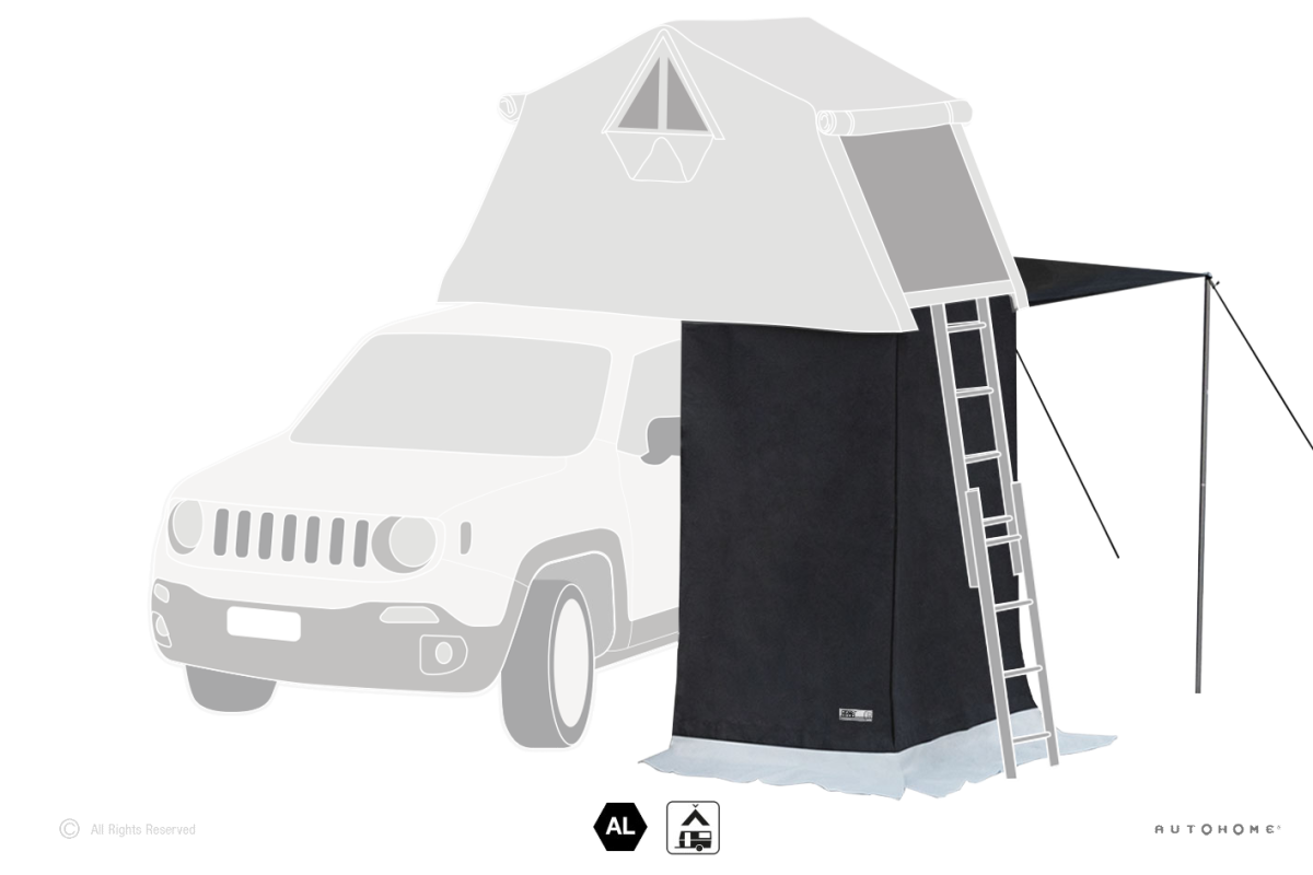 Тамбур к палатке AUTOHOME OVERLAND SMALL SAFARI EXPLORER, тент зеленый, до 220 см