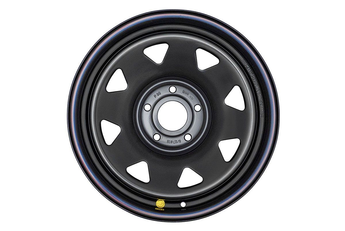 Диск усиленный JEEP стальной черный 5х127 8xR17 d75 ET+30 (треуг. мелкий)