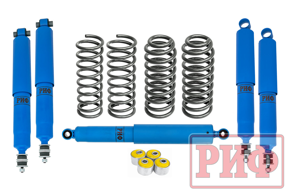 Лифт-комплект РИФ арктический Toyota Land Cruiser 70 (кор. база) (1990-1996) средний, 73/78 (длин. база) мягкий лифт 50 мм
