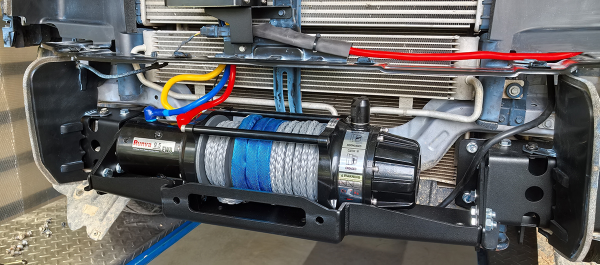 Площадка РИФ под лебёдку в штатный бампер Haval H5 2023+