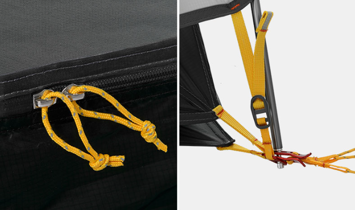 Палатка Naturehike Mongar Si 2-местная, алюминиевый каркас, сверхлегкая, серая