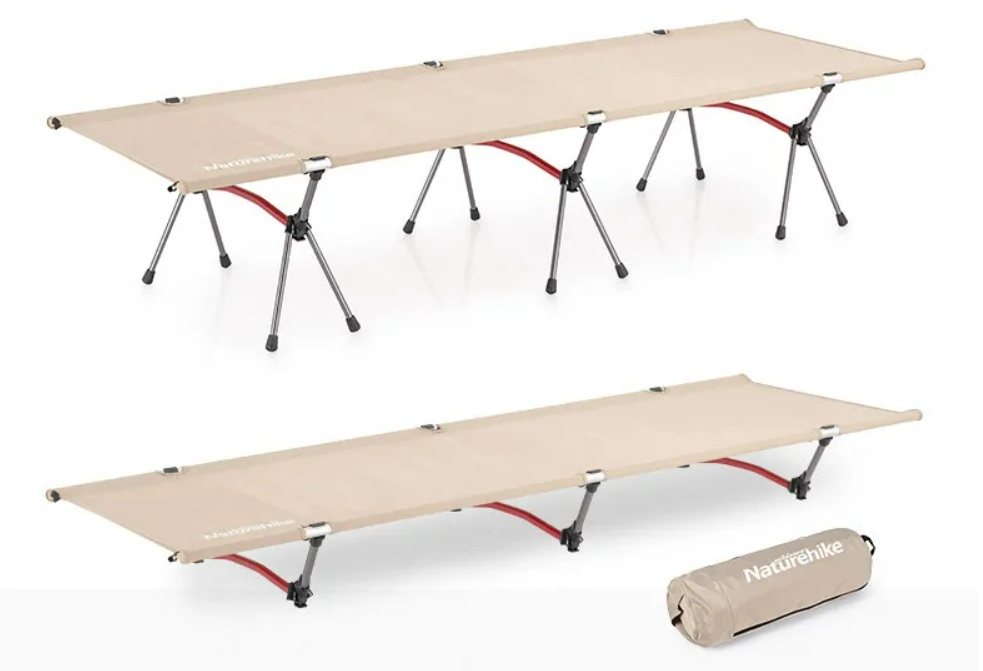 Раскладушка Naturehike XJC06 190х65х38 см, до 150 кг, хаки