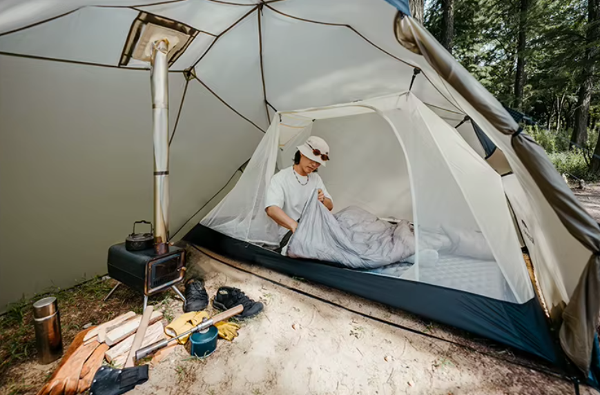 Палатка Naturehike Massif Solo 1-местная, алюминиевый каркас, песочная