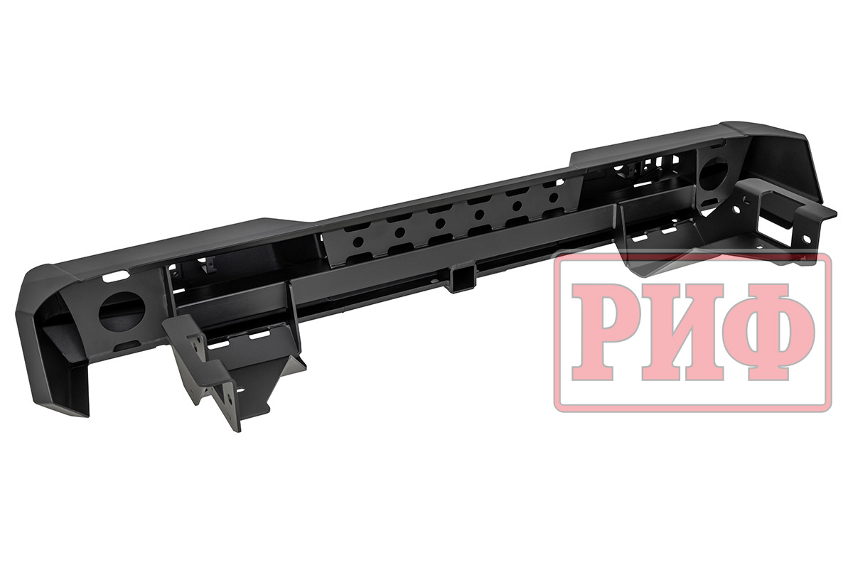 Бампер РИФ силовой задний Changan Hunter Plus с квадратом под фаркоп и фонарями