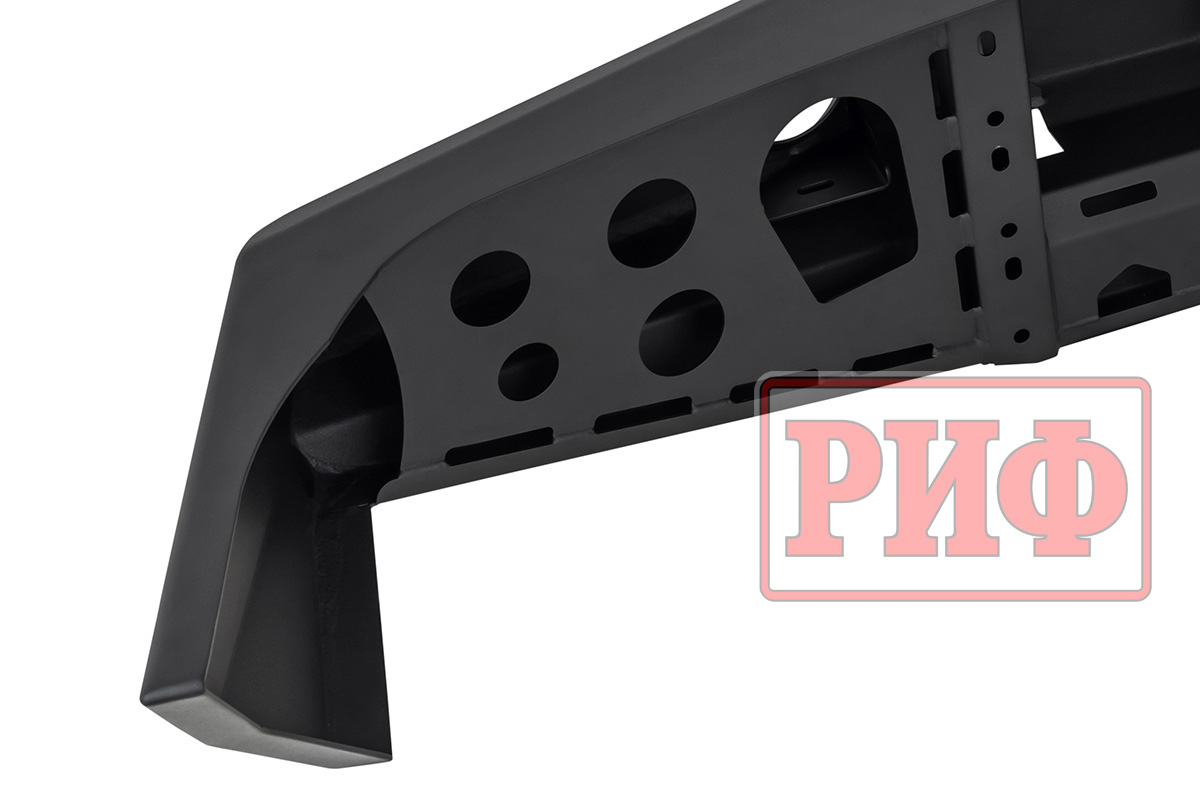 Бампер РИФ передний Toyota LC105 с доп. фарами без кенгурина