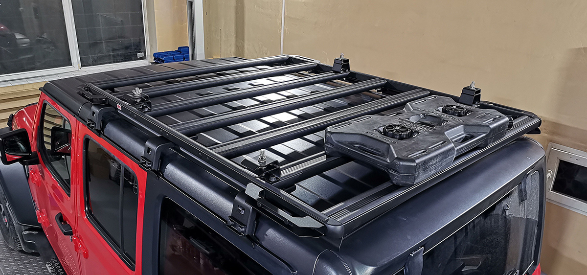 Кронштейны для крепления экспедиционной канистры к алюминиевому багажнику (платформе) РИФ