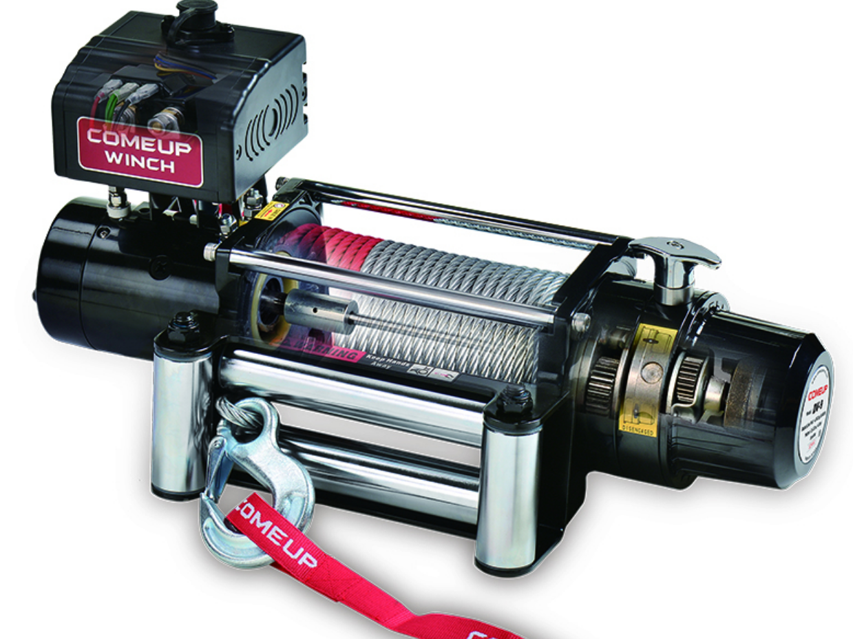 лебедка COMEUP DV-9 ЕАС (4082кг/12V ролики, сталь. трос)