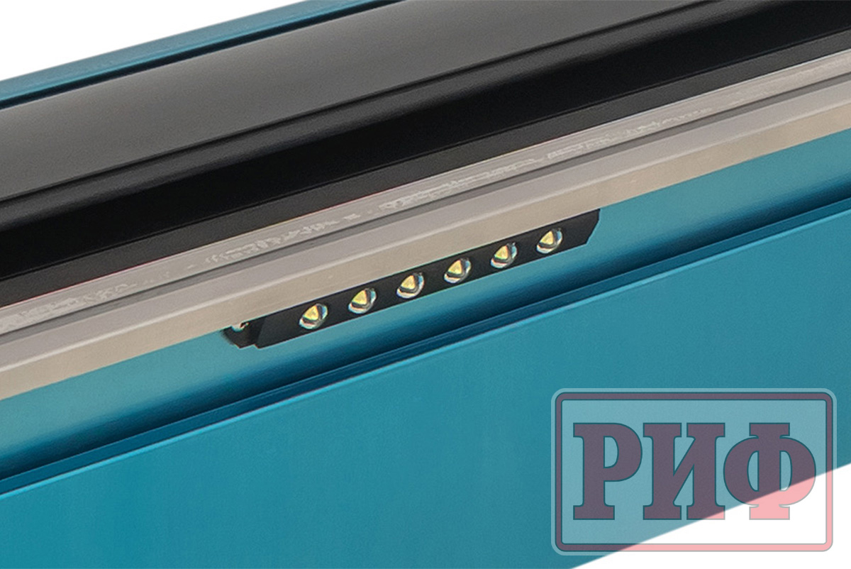 Крышка кузова РИФ для JAC T9, роллета раздвижная с электроприводом 1580х1620 мм, алюминиевая, черная