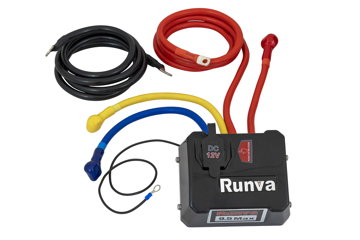 Лебёдка автомобильная электрическая 12V Runva EWB18000S влагозащищенная, стальной трос