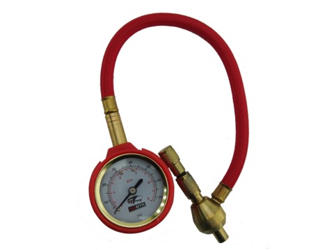 Манометр шинный redBTR с дефлятором (в чехле)