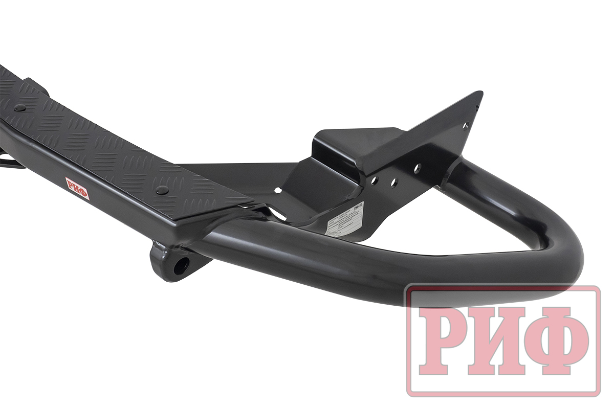 Бампер РИФ задний силовой/защита штатного бампера Haval H5 c квадратом под фаркоп (2019-2021)