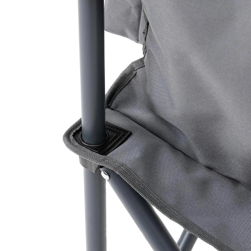 Кресло NISUS складное серое 150 кг.