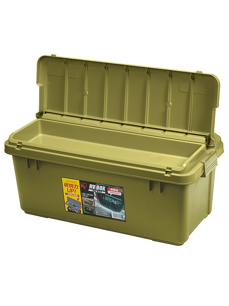 Ящик экспедиционный IRIS RV BOX 800 c двойной разделенной крышкой 79x37x33 см хаки