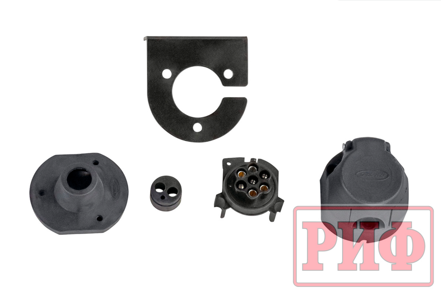 Бампер РИФ задний силовой/защита бампера Mitsubishi Pajero Sport 2021+, квадрат