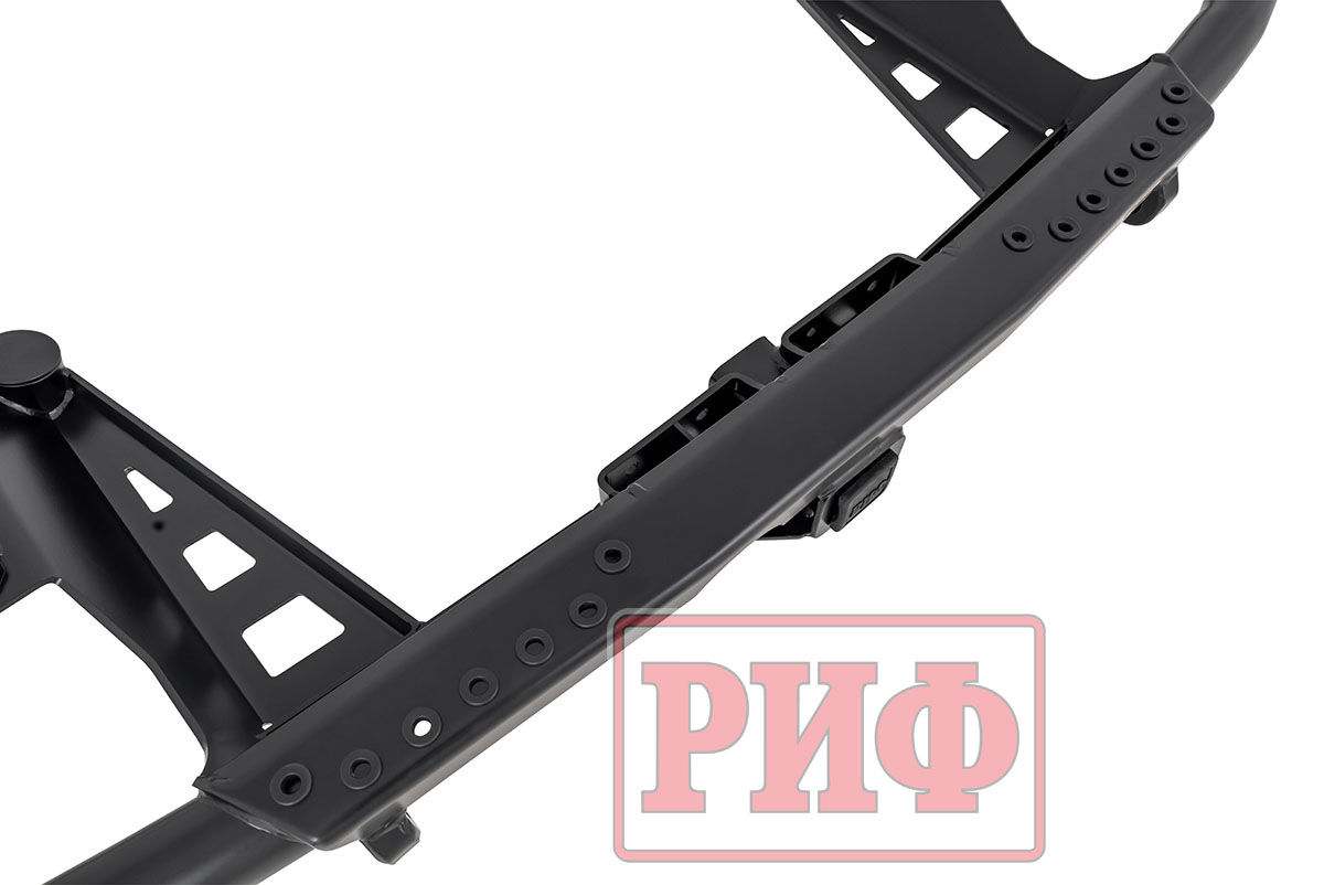 Бампер РИФ задний Toyota Land Cruiser Prado 150 c квадратом под фаркоп