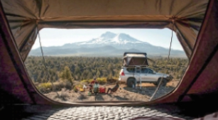 Палатка на крышу автомобиля РИФ Hard RT03-165W, корпус черный, тент серый