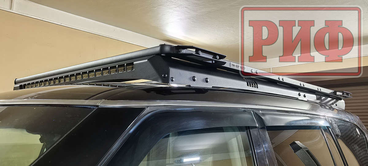 Багажник экспедиционный (платформа) алюминиевый РИФ 1300x2080 мм для Nissan Patrol Y62 (с крепежом)